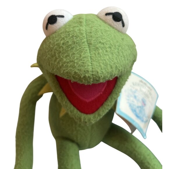 Vintage Eden Toys Kermit The Frog Plush Bendable Poseable Doll With Original Tag - Picture 3 of 8